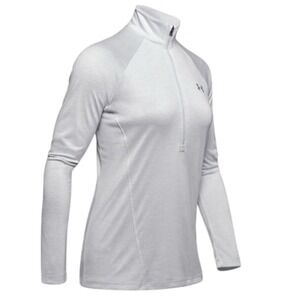 Under Armour Tech Twist 1/2 Zip Women's Size Medium Halo Gray/Metallic Silver